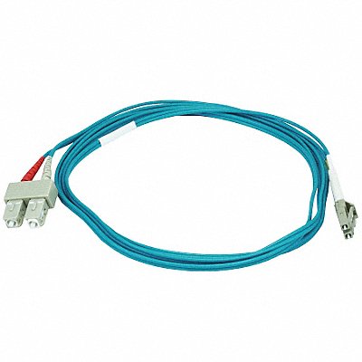 MONOPRICE 6391 Fiber Cord Duplex LC SC 2m Aqua