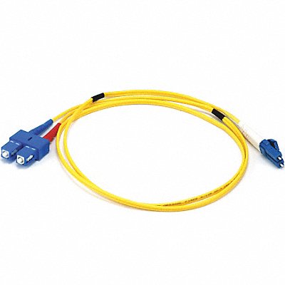 MONOPRICE 6262 Fiber Cord Duplex LC SC 1m Yellow