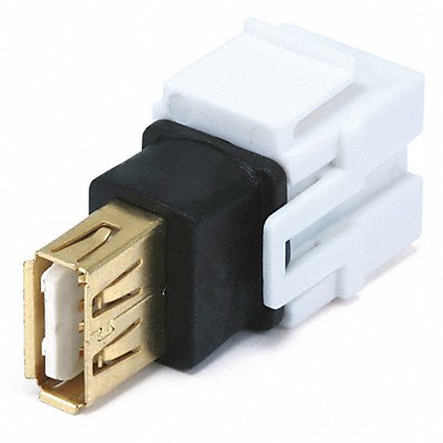MONOPRICE 6561 Datacom Jack USB2.0A(F/F) Flush Wht