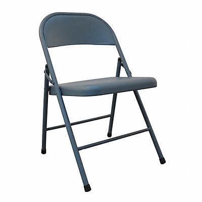 GRAINGER 13V424 Folding Chair Steel Blue 300 lb.