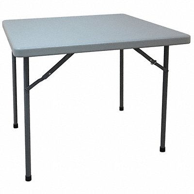GRAINGER 13V431 Fldg Tbl Square Polyethylene 36 L 36 W
