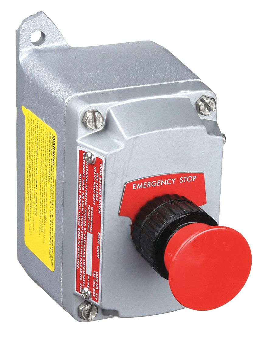 APPLETON ELECTRIC EFDB150UM1 Control Station Dead-End PushButton Red