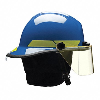 BULLARD PXSBLTL Fire Helmet Blue Thermoplastic
