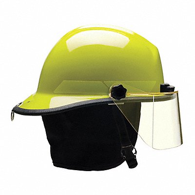 BULLARD PXSLYTL Fire Helmet Lime-Yellow Thermoplastic