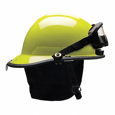 BULLARD PXSLYTLGIZ2 Fire Helmet Lime-Yellow Thermoplastic