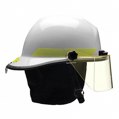BULLARD PXSWHTL Fire Helmet White Thermoplastic