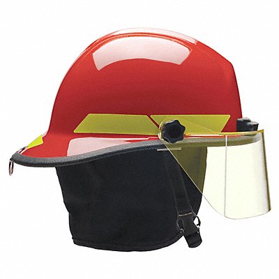 BULLARD PXSRDTL Fire Helmet Red Thermoplastic
