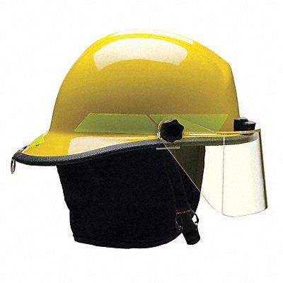 BULLARD PXSYLTL Fire Helmet Yellow Thermoplastic