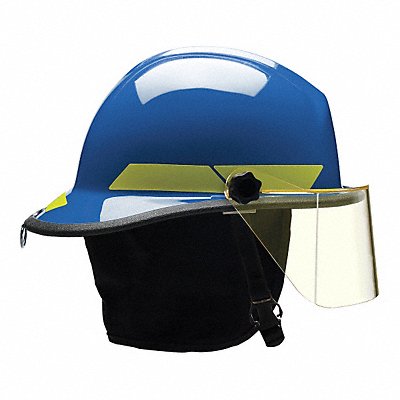 BULLARD FXSBL Fire Helmet Blue Fiberglass