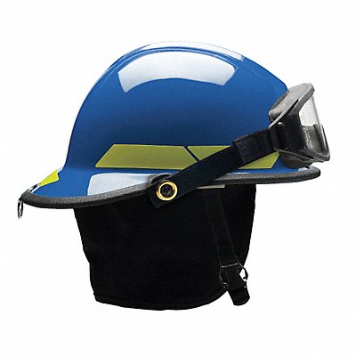 BULLARD FXSBLGIZ2 Fire Helmet Blue Fiberglass