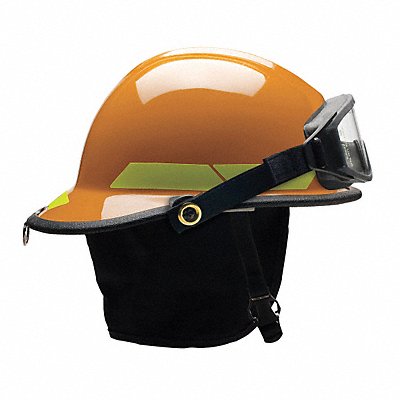 BULLARD FXSORGIZ2 Fire Helmet Orange Fiberglass