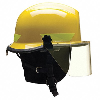 BULLARD URXYLR330 G8579 Fire/Rescue Helmet Yellow Thermoplastic