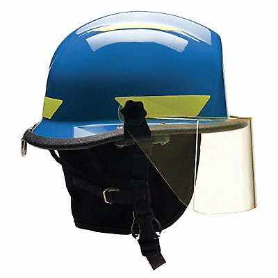 BULLARD URXBLR330 G8579 Fire/Rescue Helmet Blue Thermoplastic