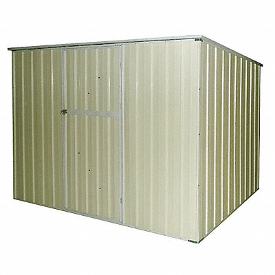 GRAINGER 13X103 D7718 Oudoor Storage Shed 6 1/4x8 1/2x6 1/4ft Beige