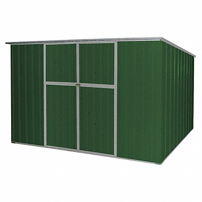 GRAINGER 13X108 D7719 Oudoor Storage Shed 6 1/4x11 3/8x6 1/4ft Gren