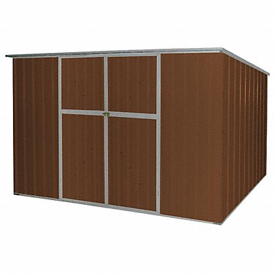 GRAINGER 13X107 D7719 Oudoor Storage Shed 6 1/4x11 3/8x6 1/4ft Brwn