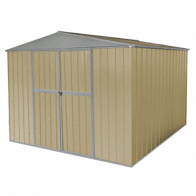 GRAINGER 13X115 D7723 Oudoor Storage Shed 11 3/8 x11 3/8 x7ft Beige