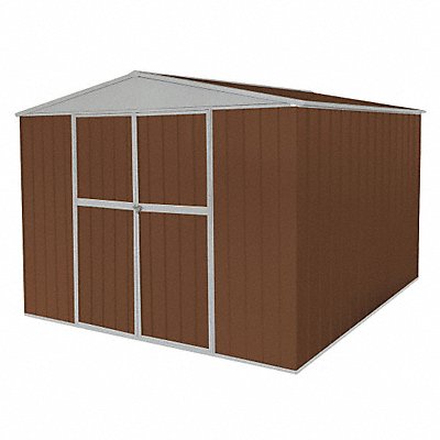 GRAINGER 13X116 D7723 Oudoor Storage Shed 11 3/8 x11 3/8 x7ft Brown