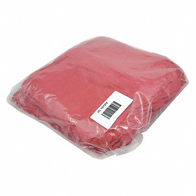 GRAINGER 21825 Shop Towel Red 12 x12 PK100