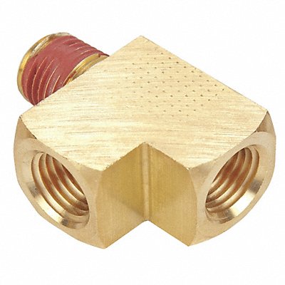 PARKER VS2225P6 Street Tee Brass 3/8 FNPT x MNPT x FNPT