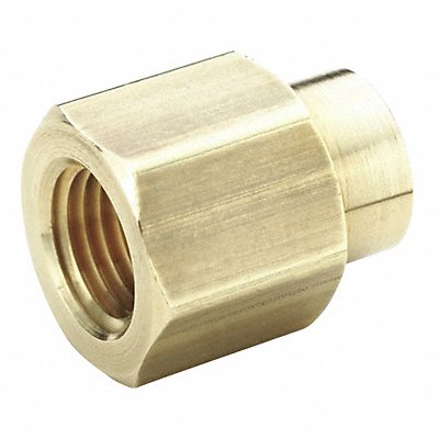 PARKER 208P64 Reducing Coupling Brass 3/8 x 1/4 in