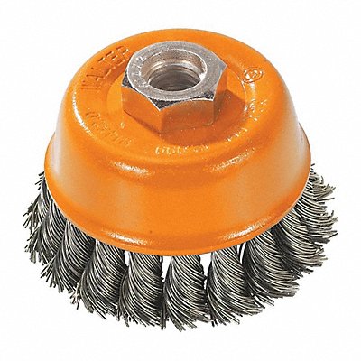 WALTER SURFACE TECHNOLOGIES 13H504 Saucer Cup Brush Knot-twist 5 X 5/8 -11
