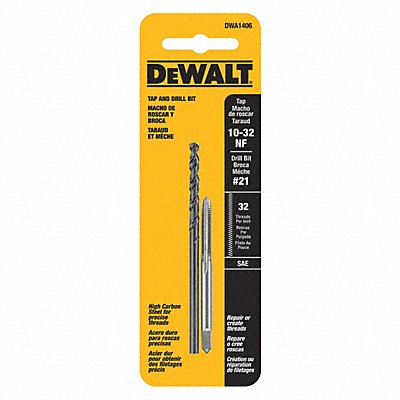 DEWALT DWA1406 Drill and Tap Set 10 -32NF Thread 2 pcs.