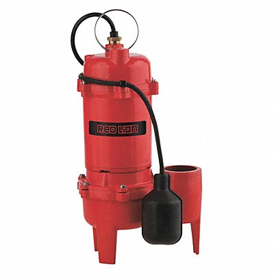 RED LION 14942748 Sewage Pump 1/2 HP Cast Iron