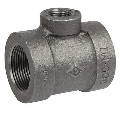 GRAINGER 4316002232 Reducing Tee 1-1/2 x3/4 300 Black