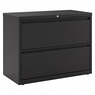 HIRSH 17451 Lateral File Cabinet Black 18-5/8 in D