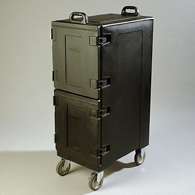 CARLISLE PC600N03 Food Pan Double Carrier Side-Load Black