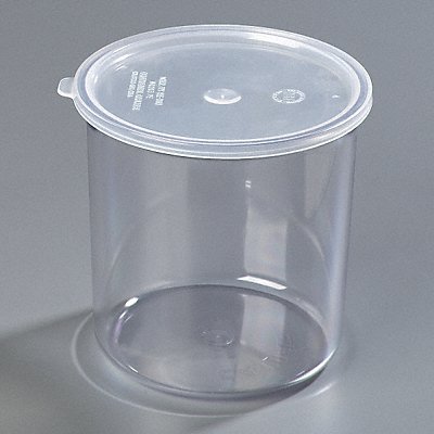 CARLISLE 0302GR07 Food Crock with Lid 6.75 in H Clear PK6