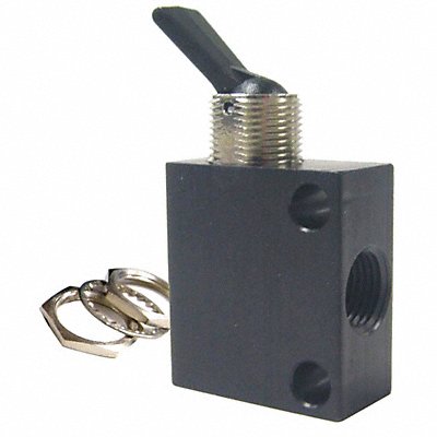 PNEUMADYNE INC C040103 Toggle Valve NC 1/8 In NPT 2.1 In L