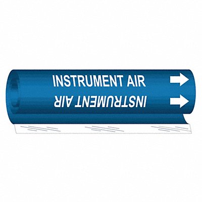 BRADY 5716II Pipe Marker Instrument Air 26in H 12in W