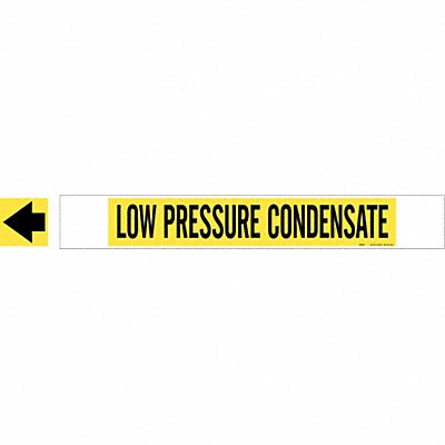 BRADY 5719HPHV Pipe Markr Low Pressure Condensate 4in H