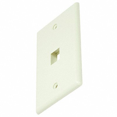 MONOPRICE 6726 WallPlate Blank Keystone 1 Hole Ivory