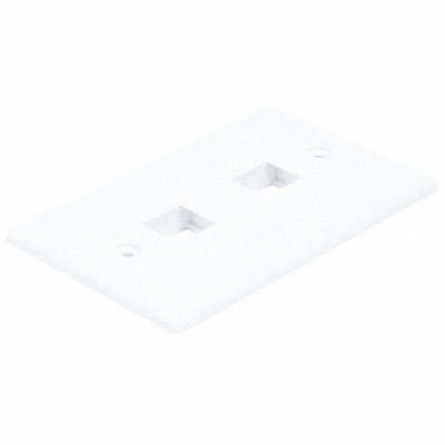 MONOPRICE 6727 WallPlate Blank 2 Hole White
