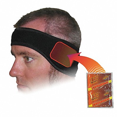 HEAT FACTORY 1761 Headband Black Universal