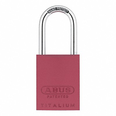 ABUS 83AL40300KARed Keyed Padlock 29/32 in Rectangle Red
