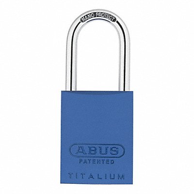 ABUS 83AL40200KDBlue Keyed Padlock 29/32 in Rectangle Blue