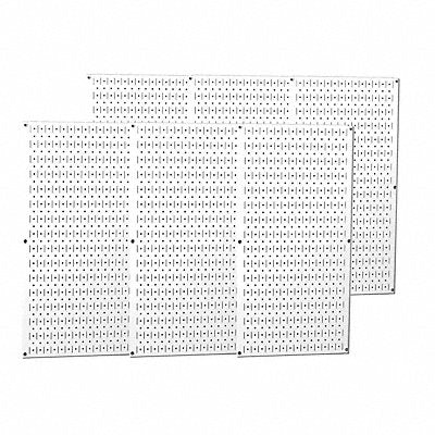 WALL CONTROL 35P3296WH G0362 Pgbrd Panel 3/4 x32 x96 in Crcl Slttd