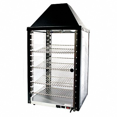 WISCO 0069025001BLK1 Heated Display Case 4 Shelf