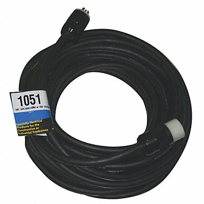 SOUTHWIRE 1051 Extension Cord 100ft 10Ga 30A SOW Blk