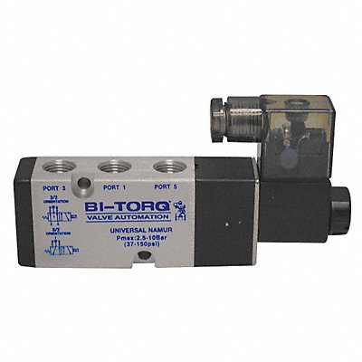 GRAINGER AVSOL120VAC18 Solenoid Air Con Valve Four-Way 150 psi