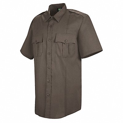 HORACE SMALL HS1218SS165 Deputy Deluxe Shirt SS Brown 16-1/2 in