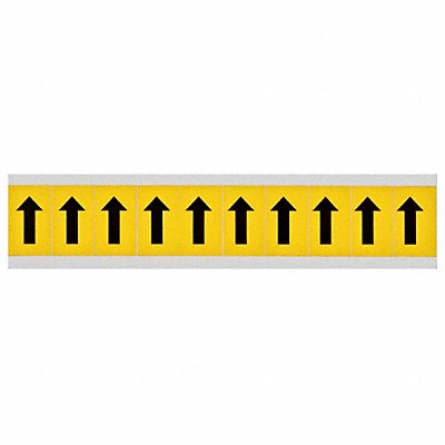 BRADY 1530ARO Numbers And Letters Arrow 1-1/2In H PK10