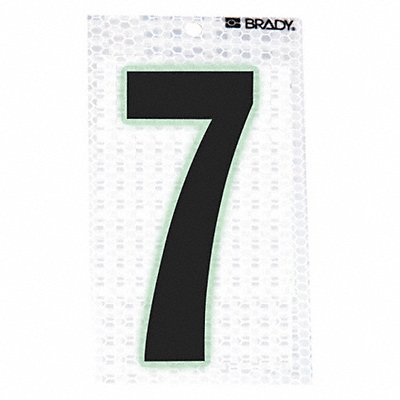 BRADY 30007 Ultra Reflective Numbers 7 PK10