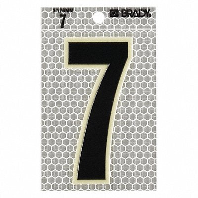 BRADY 30107 Ultra Reflective Numbers 7 PK10