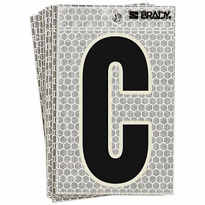 BRADY 3020C Refl. Letter Label C Glow in Dark PK10
