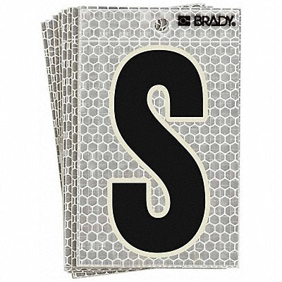 BRADY 3010S Ultra Reflective Letter S PK10